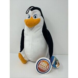 DreamWorks Penguins Of Madagascar Plush Toy Factory Dave And Busters Tags RARE
